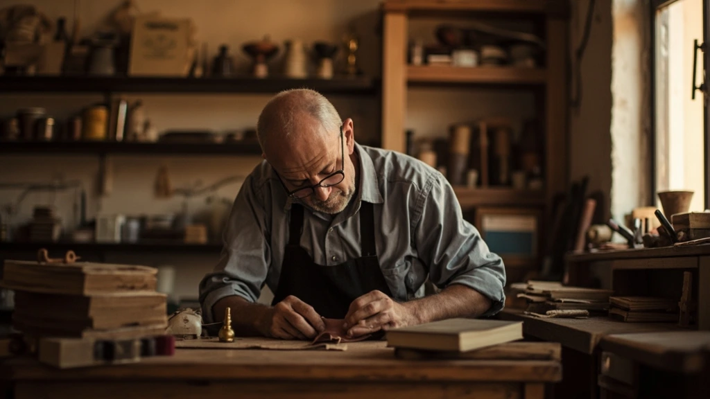 Bookbinder atelier in Testaccio