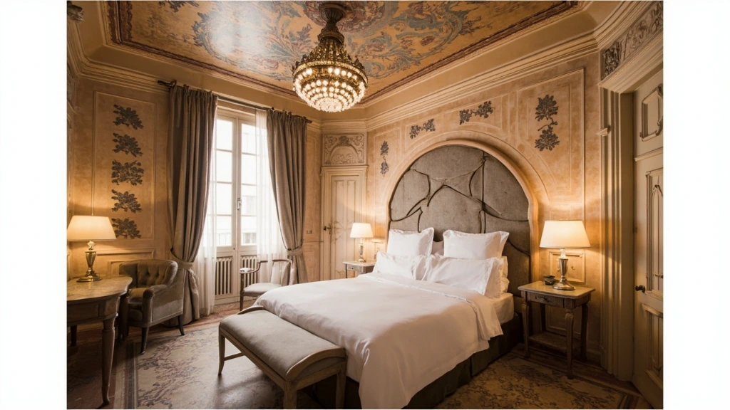 The Coppedè Heritage Suite ceiling fresco