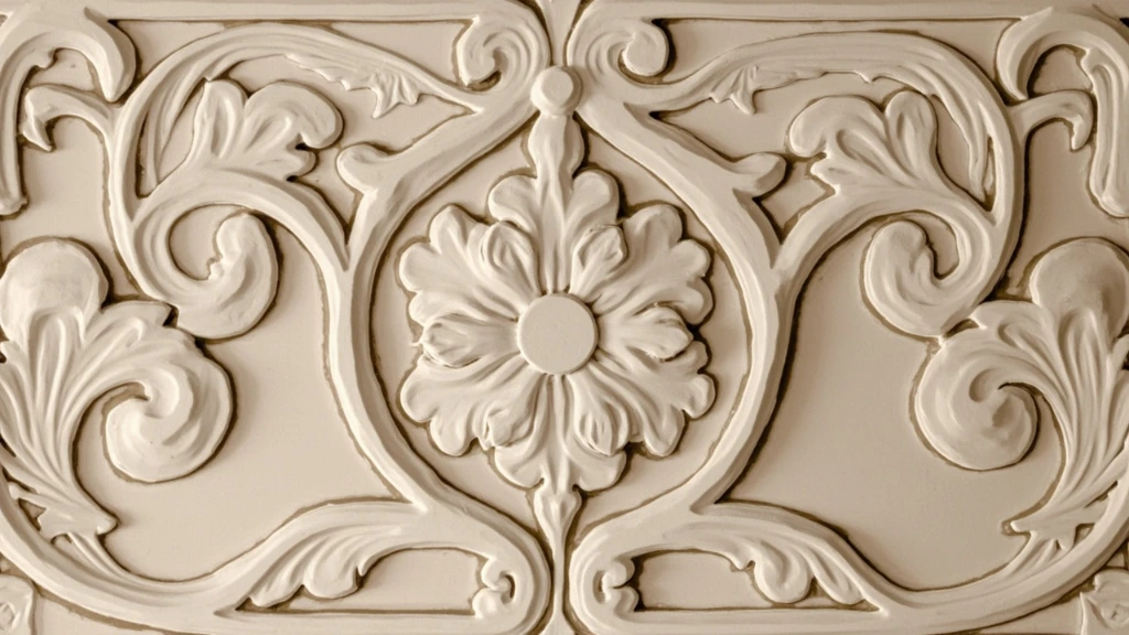 Detail of an original 1926 plaster frieze